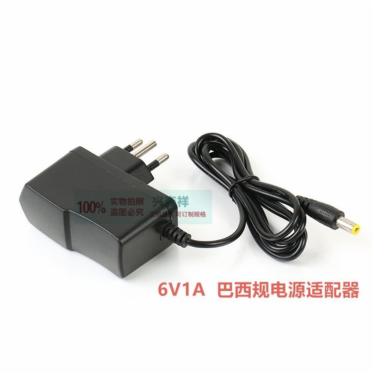 供应6v1a巴西规电源适配器6伏1安设备血压器专用电源