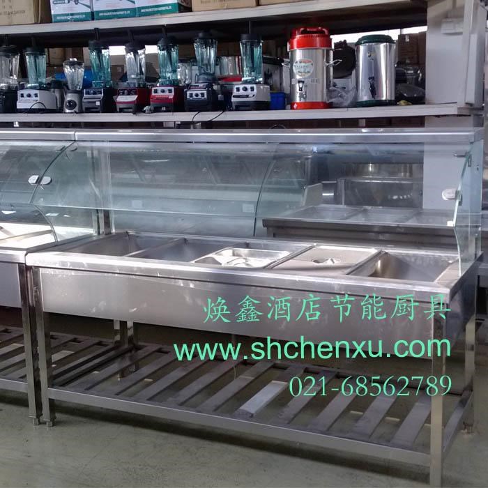 保温台带玻璃 电热汤池 暖汤炉 热汤炉 保温汤池 快餐