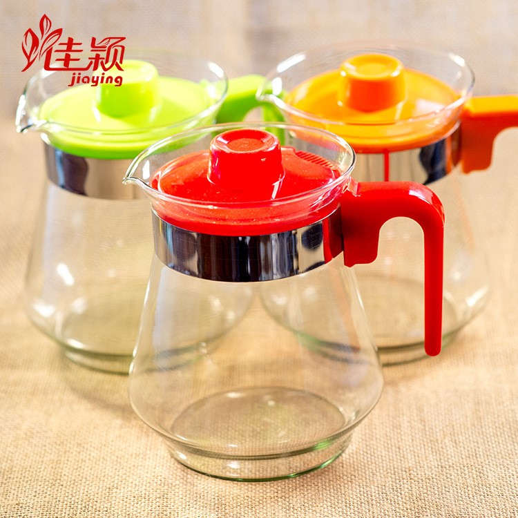 佳颖 厂家直销定制logo礼品批发1500ml玻璃凉水壶茶壶凉水壶