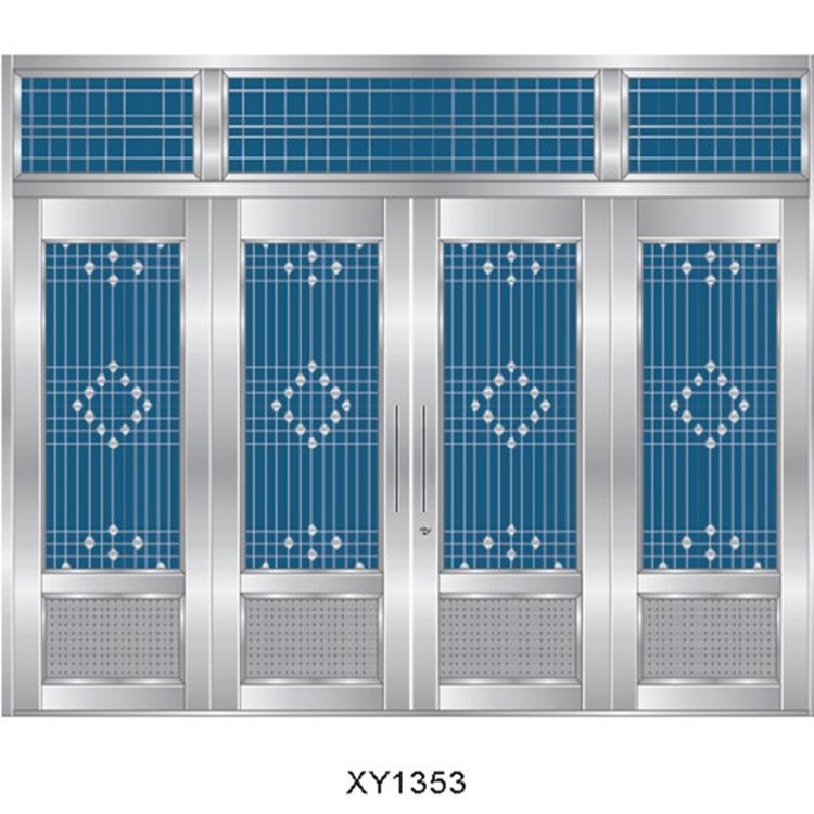 优惠定制加厚304不锈钢防盗进户门农家大门宁波新跃1353款