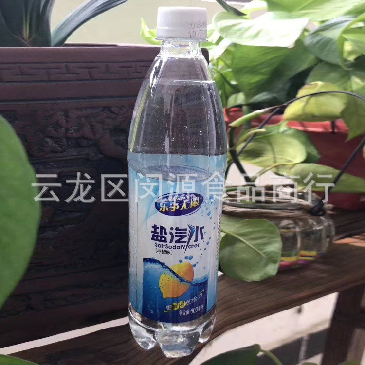 盐汽水柠檬口味600ml24整箱饮料矿泉水碳酸饮料