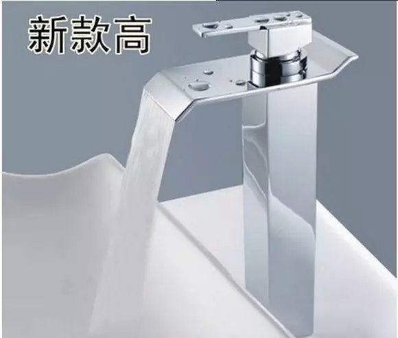 酒店工程瀑布全銅臉盆龍頭 無鉛洗手盆龍頭 高瀑布龍頭廠家直銷