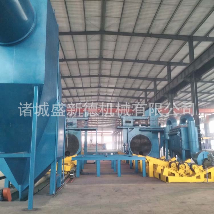 生產拋丸石油鋼管內壁拋丸清理機型號 天然氣管道內壁拋丸機