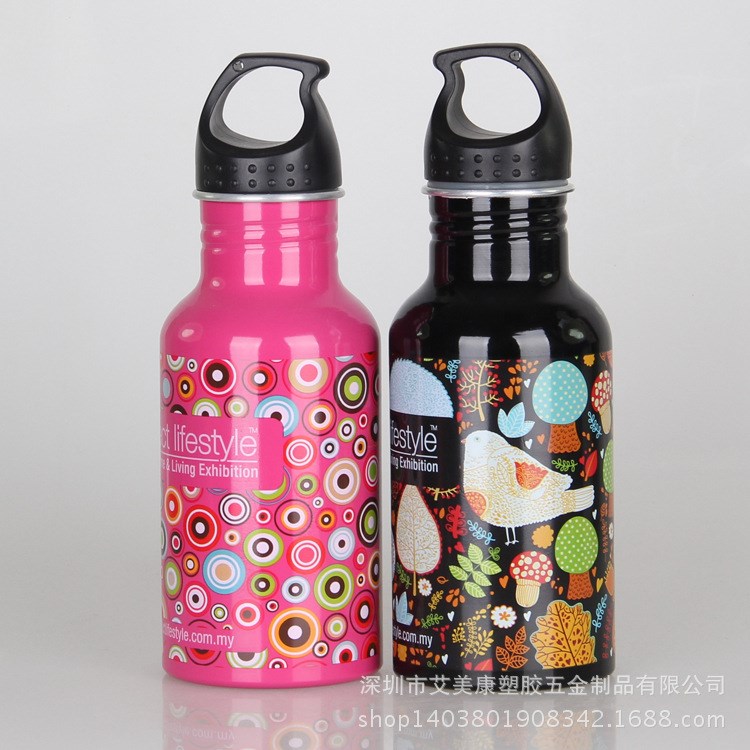 深圳廠家定制無(wú)毒環(huán)保過FDA檢測(cè)鋁水壺 創(chuàng)意杯蓋鋁運(yùn)動(dòng)水壺 LOGO