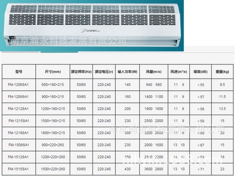 西奧多風(fēng)幕機(jī)0.9米FM-1509SA1大功率靜音空氣幕風(fēng)簾機(jī)門簾機(jī)