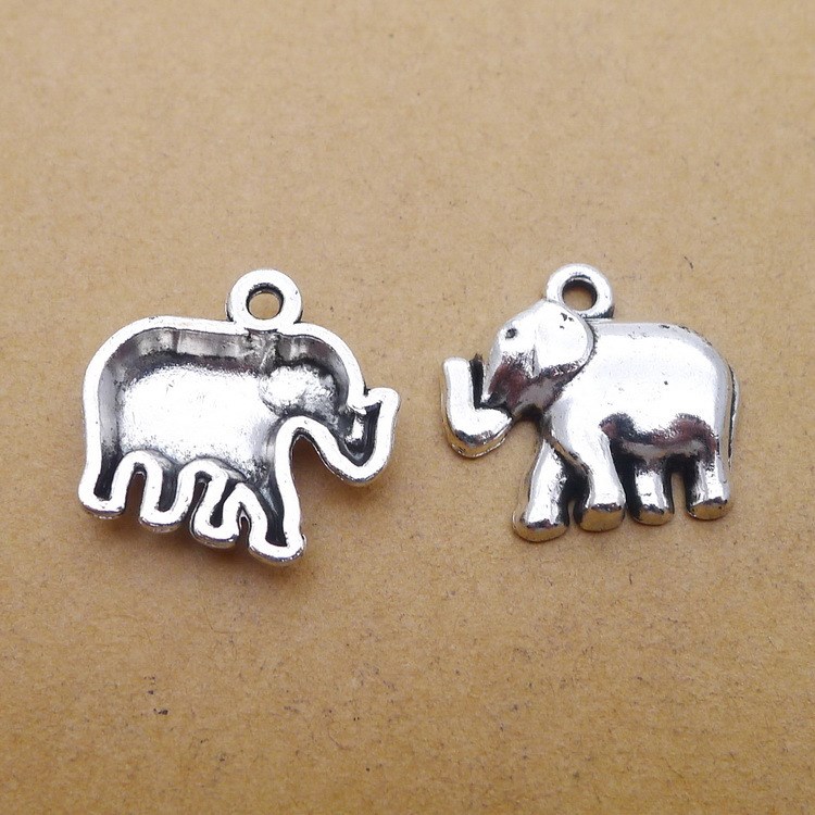 A3044古銀100/包合金大象飾品配件批發DIY飾品配件廠家直銷2克