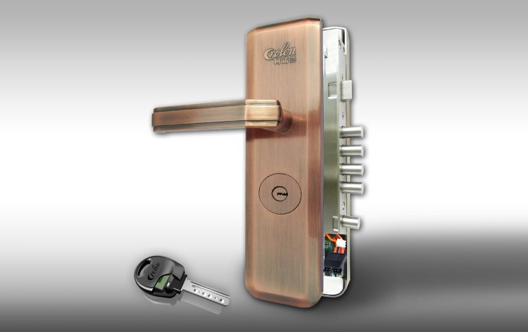 商家直销供应-入户门机电一体化射频防盗锁