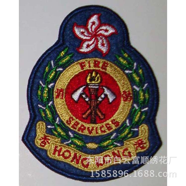 批發供應大量做工精細環保繡花章LOGO刺繡 可愛電腦刺繡加工