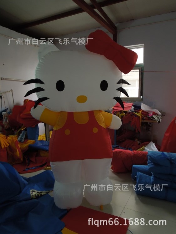 飛樂氣模廠家定制卡通hellokitty固定卡通 充氣卡通 活動卡通