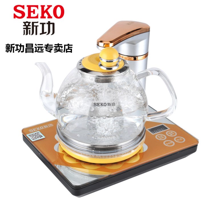 Seko/新功N62全自动断电上水电热水壶玻璃泡茶炉茶具电烧水茶壶