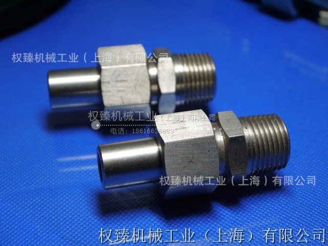 不銹鋼304高壓焊接式直通終端管接頭 高壓對焊接頭 3/8-16MM 3分