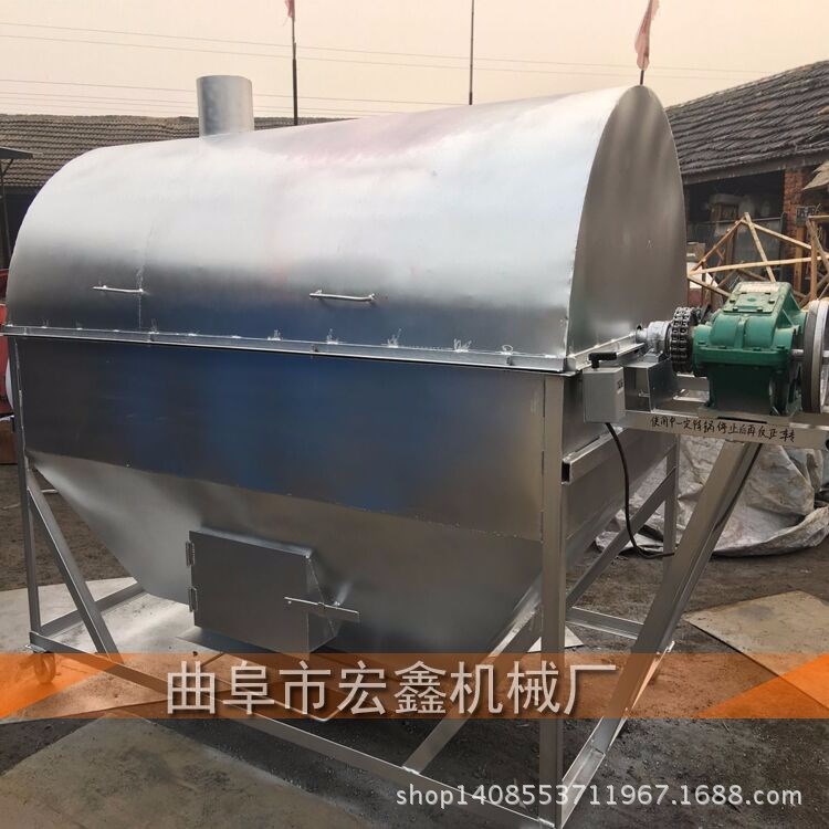 廠家直銷(xiāo) 電加熱芝麻炒貨機(jī) 全自動(dòng)控溫電加熱炒菜籽機(jī)