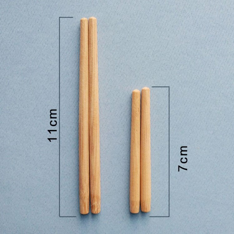 厂家直销火锅餐饮一次性筷子头健康环保合金拼接碳化筷子头