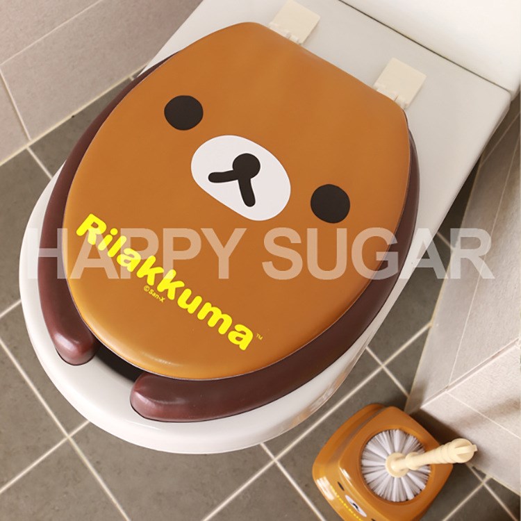 韩国rilakkuma 松弛熊马桶盖 坐便盖 U型