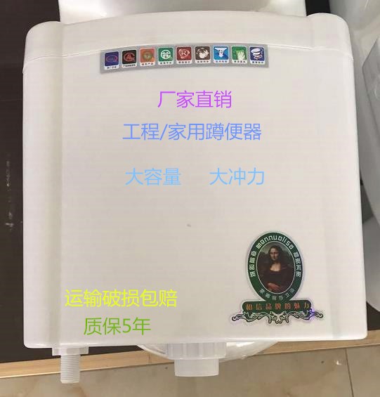 蹲便器水箱 廁所沖水箱 雙按節(jié)能靜音水箱 衛(wèi)生間沖水箱