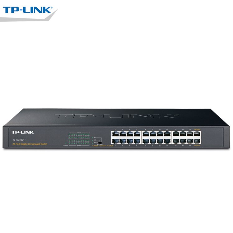 TP-LINK TL-SG1024T 全千兆24口 标准机架式 即插即用交换机