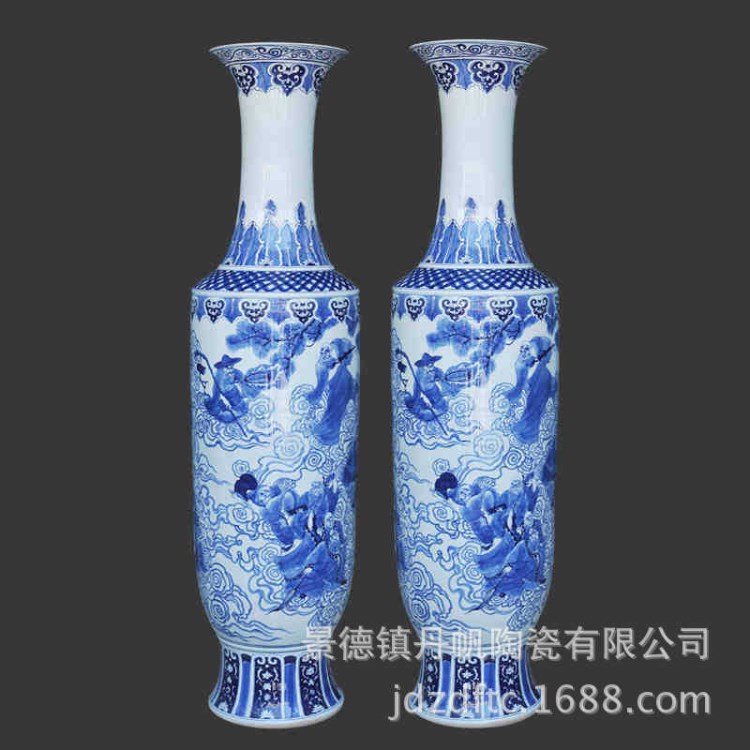 河南河北陶瓷大花瓶批發 1.8米青花瓷大花瓶