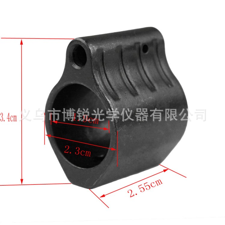 全鋼制導(dǎo)氣塊 導(dǎo)氣箍Gas block金屬AR15導(dǎo)氣管 0.75鋼制導(dǎo)氣管