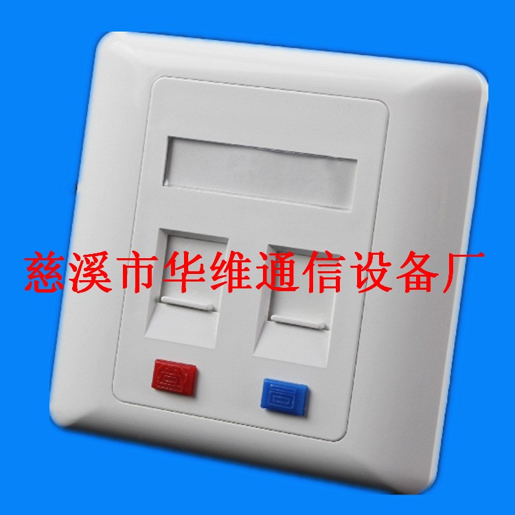 工廠新品批發(fā)86型網(wǎng)絡(luò)面板 安普接口帶電話網(wǎng)絡(luò)標(biāo)識(shí)RJ45信息插座