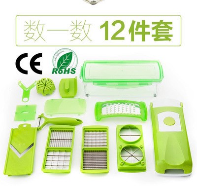 TV nicer dicer plus 12件套多功能切菜器  廚房用品新奇特