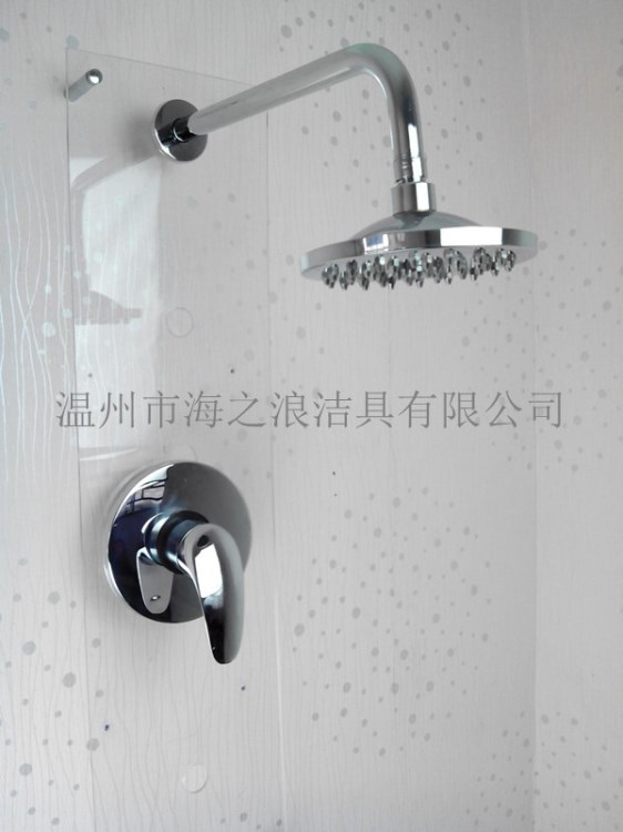 供應全銅入墻暗裝套裝淋浴水龍頭冷熱套裝水龍頭浴室浴缸雨淋龍頭