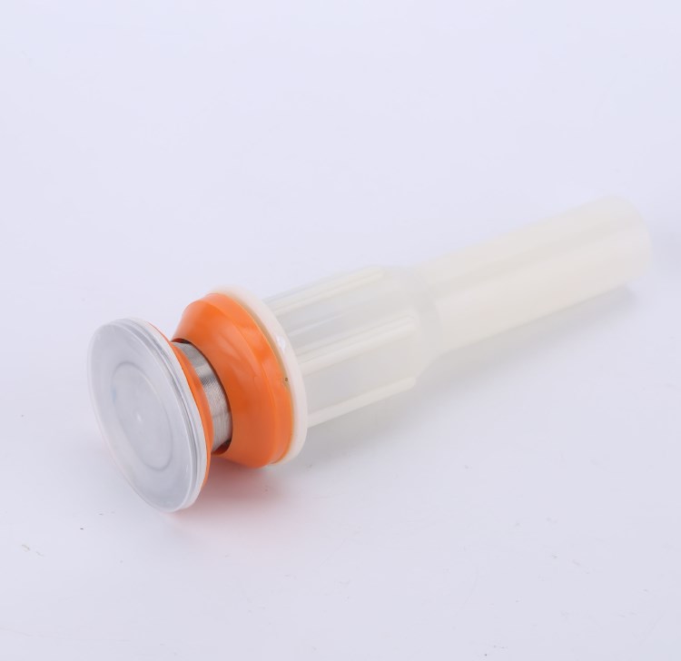 龍鳳樂(lè)洗衣槽臺(tái)盆下水器LFL803 ABS半鋼7.5cm不銹鋼頭 面盆下水管