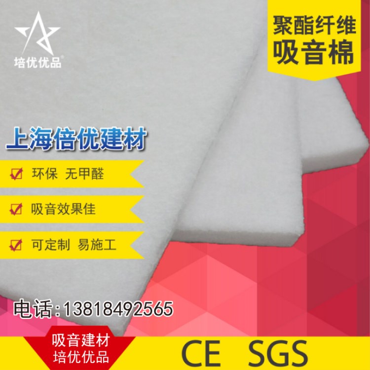 2.5CM阻燃聚酯纤维吸音棉 环保室内无污染不过敏 吸音保温棉 上海