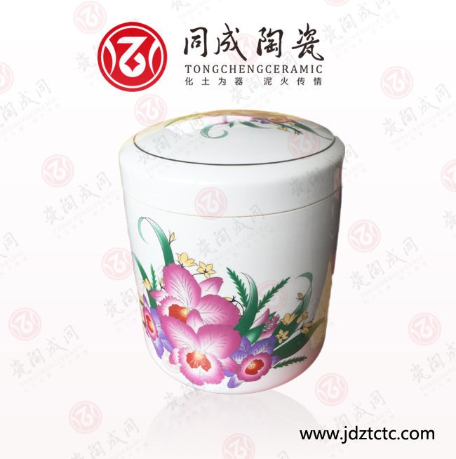 景德鎮(zhèn)出口陶瓷骨灰罐 骨灰壇