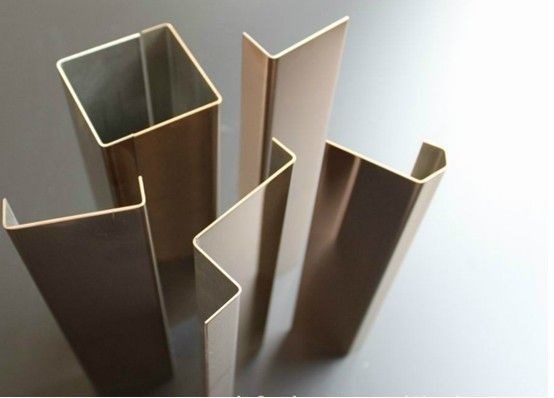 厂家定做钛金不锈钢直角边条不锈钢装饰压边条v型包边条