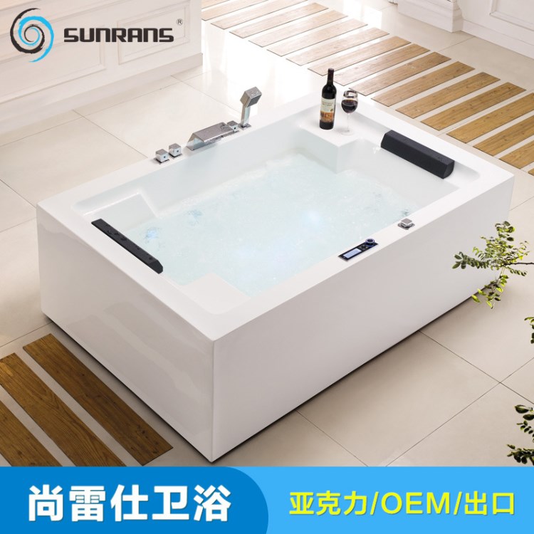 双躺按摩浴缸，小缸，独立式按摩浴缸bathtub，massage spa