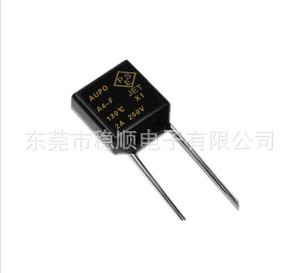 供应AUPO黑色方形合金型A4-F温度保险丝?2A250V130℃