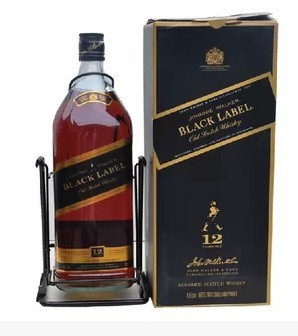 尊尼獲加 黑牌威士忌 黑方 JohnnieWalkerBlack 4.5L 鐵架裝