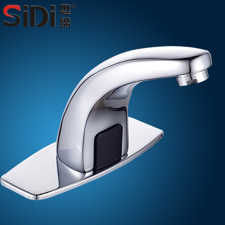 思缔 全铜全自动感应水龙头单冷 智能感应水龙头冷热感应洗手器