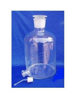 玻璃放水瓶配胶塞龙头 5000ml 5L  充足现货供应