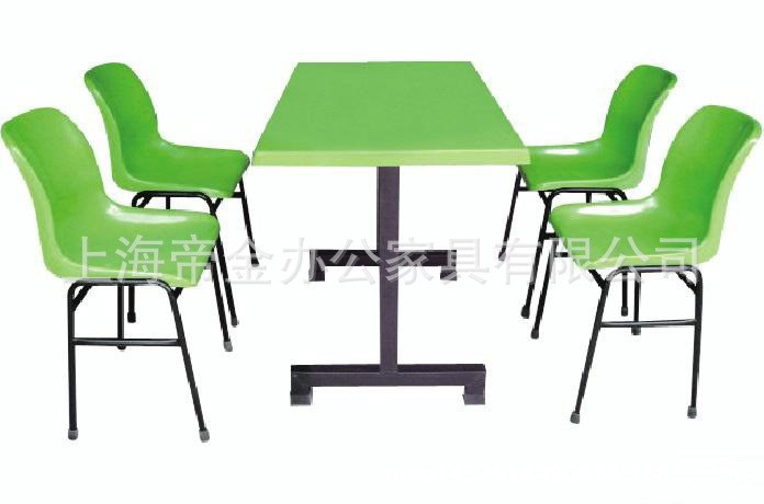 廠家批發(fā)：DJCZ-005上海4人快餐桌椅  食堂餐桌椅 4人公共餐桌椅