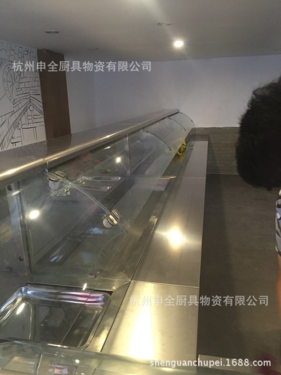 不銹鋼保溫售飯臺 快餐店售餐臺電熱管加熱快餐臺 可定做