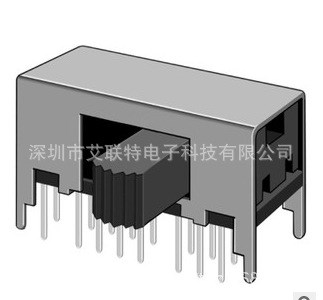 【開關(guān)廠家】SK-42H03側(cè)柄滑動冰箱開關(guān) 4P2T側(cè)柄撥動開關(guān)