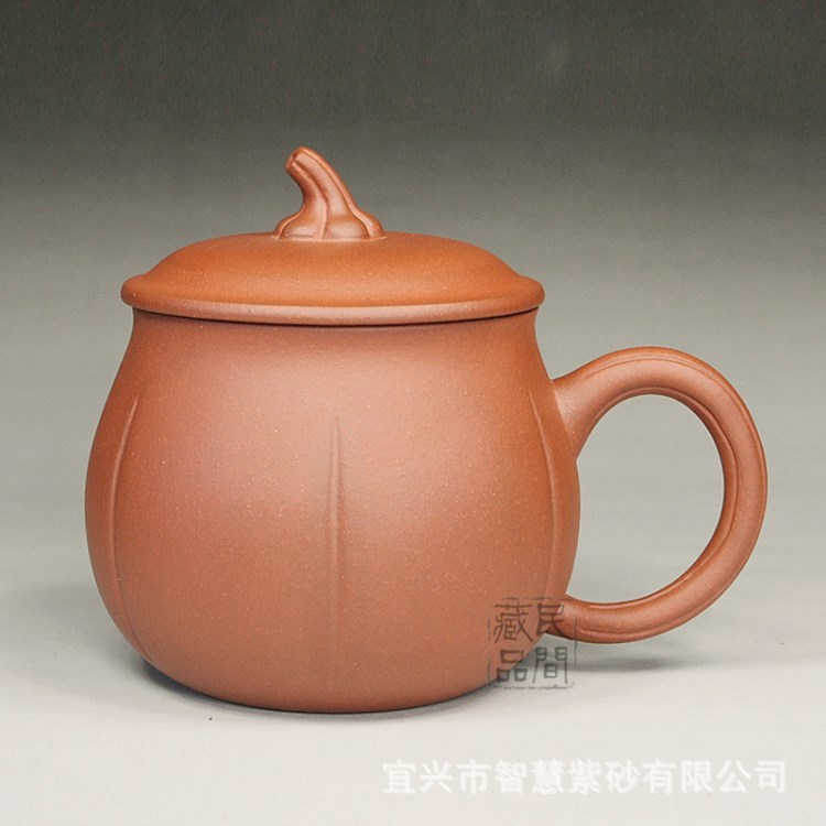 精品 南瓜茶杯 一大一小任選 對(duì)杯 紫砂杯 紫砂泥410cc