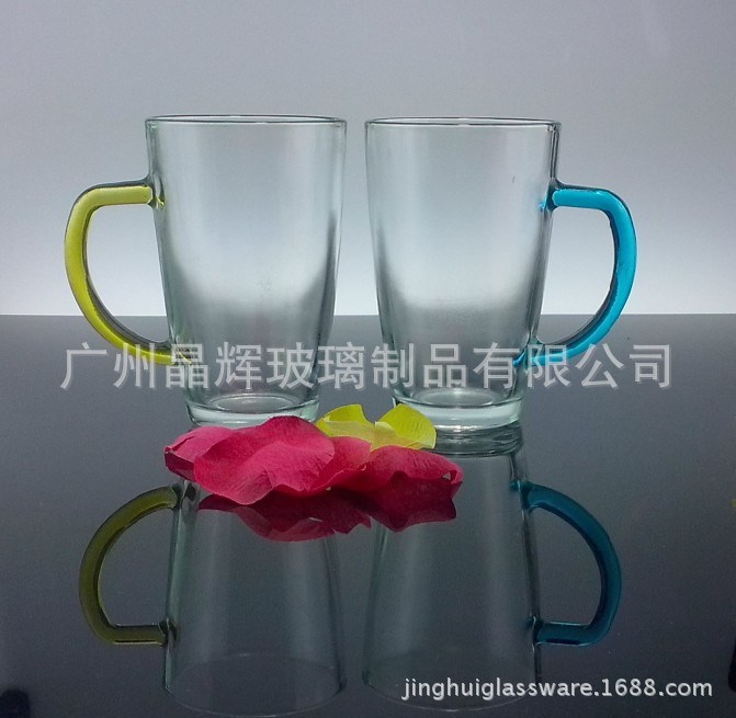 情侣对杯 玻璃水杯子 定制马克杯Mugs 金边水晶红酒杯情侣对杯