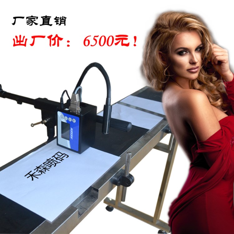 禾森hs-520全自動噴碼機 在線噴碼生產日期批號條碼源頭廠家直銷