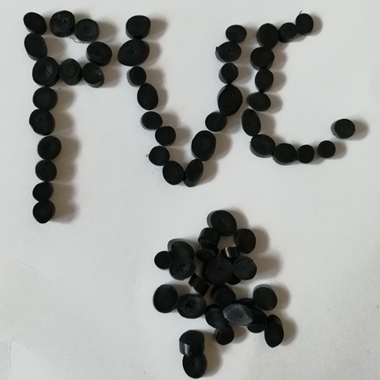 黑色環(huán)保無毒PVC顆粒 增韌級 高光澤pvc 歐盟環(huán)保原料 注塑擠出