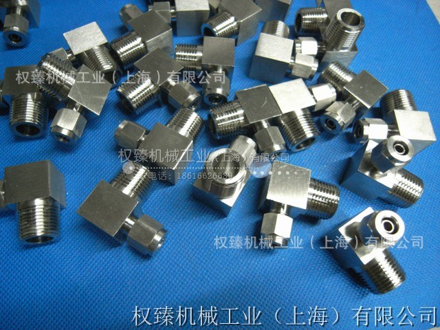 不銹鋼304快擰直角終端管接頭 不銹鋼快擰彎頭 油管彎頭 3/8-6MM