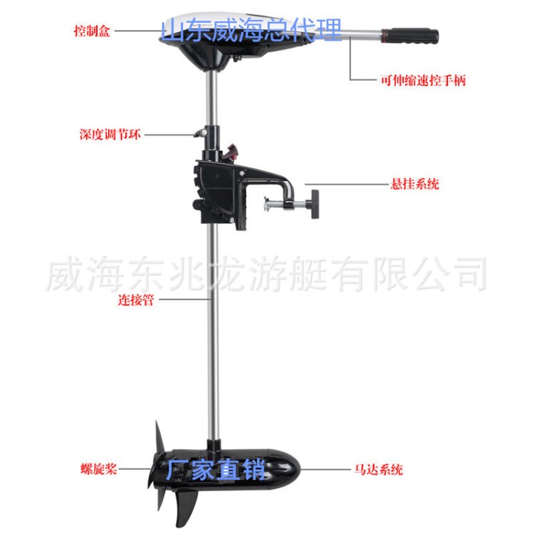 批發(fā)海伯ET54L電動(dòng)船外機(jī)推進(jìn)器電動(dòng)船馬達(dá)船掛機(jī)船發(fā)動(dòng)機(jī)