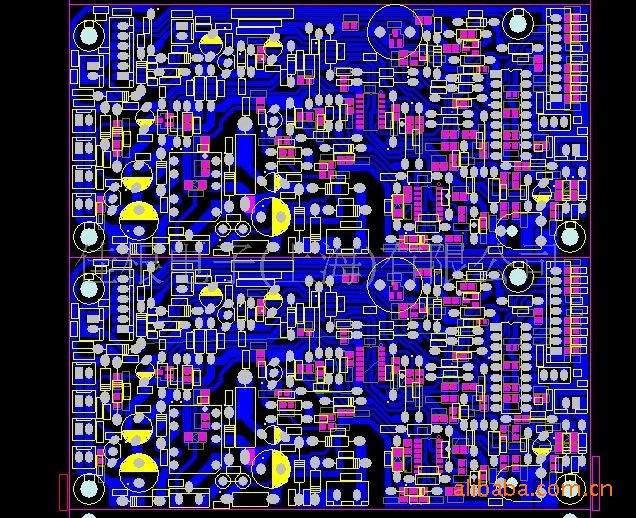 佳根電子雙面電路板加工,電源板 綠色2.0mm，PCB加工1盎司銅箔