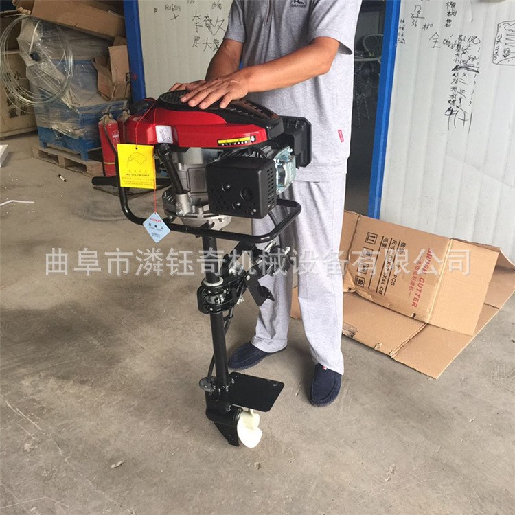 橡皮艇水下推进器 小型汽油动力划船浆 船外机操作视频