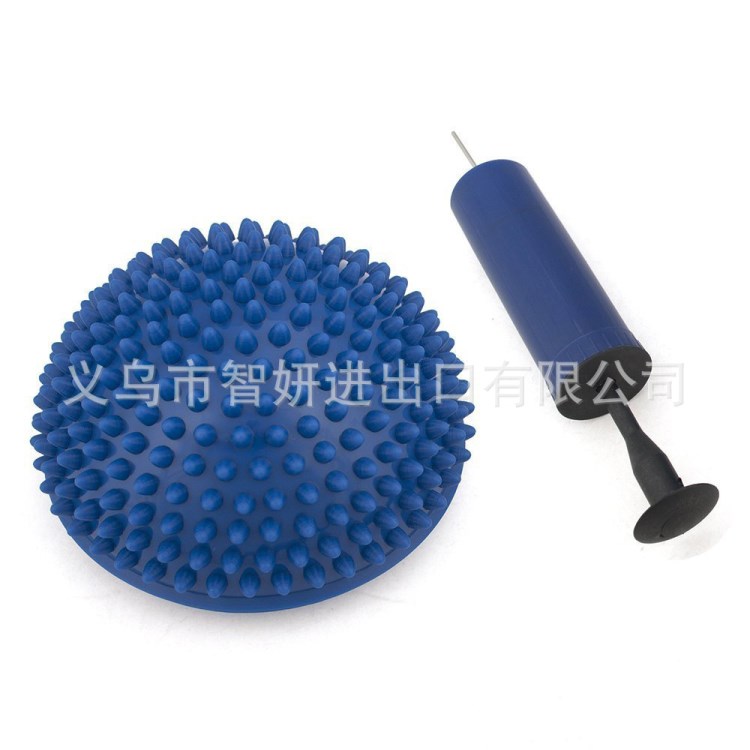 義烏直徑15cm工廠直銷環(huán)保新料瑜伽運動平衡腳底按摩榴蓮球