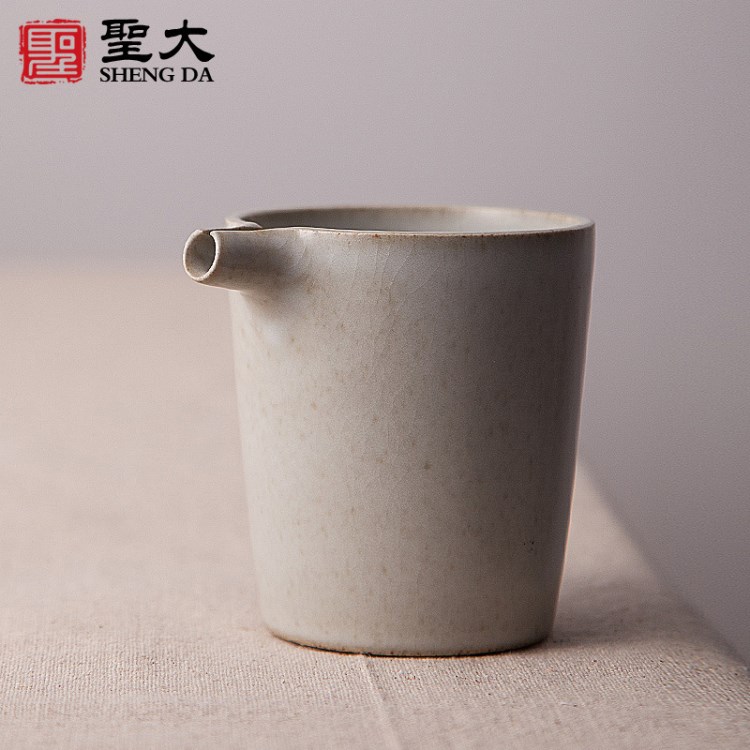 圣大公道杯大号陶瓷汝窑开片分茶器景德镇功夫茶具茶海粗陶匀杯子