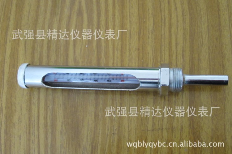 工業(yè)金屬套溫度計(jì) 紅液0~100度 管徑20mm 4分扣 6分扣