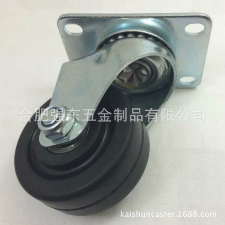 銷售3寸橡膠防靜電腳輪4寸5寸橡膠導電輪萬向輪電子廠去靜電