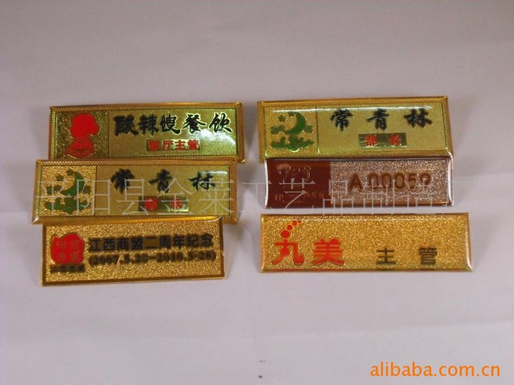 廠家生產(chǎn)訂制金屬胸牌工藝品 徽章 各式金屬制品胸牌臂章